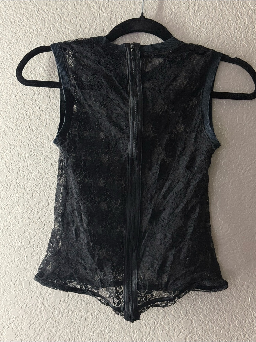 D&G Dolce & Gabbana Y2k Black Sheer Floral Lace Back … - Gem